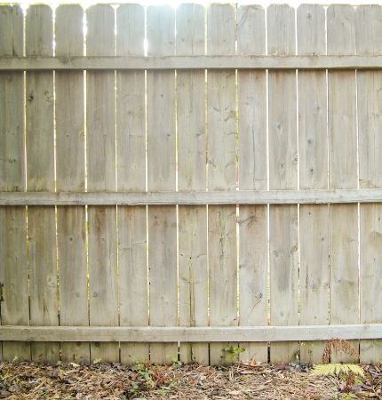 Fence Cleaning after pressure washing